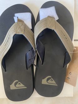 Quiksilver Monkey Wrench Flip Flops for Men Mens Sandals Size 8
