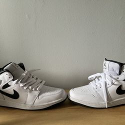 Air Jordan 1 Mid White Black