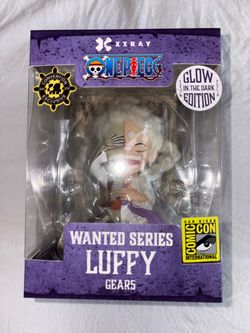 SDCC 2025 EXCLUSIVE GLOW Mighty Jaxx One Piece XXray Luffy Gear 5 Wanted Figure