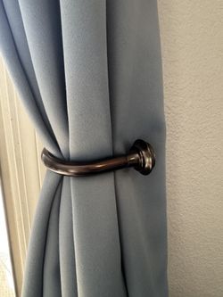 Bronze curtain hook