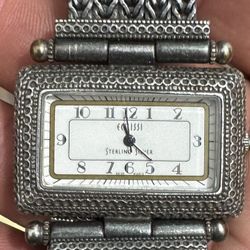 Vintage Sterling Silver 925 Eclissi Watch 7"