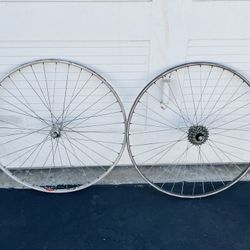 Campagnolo Record Vintage Road Bike Wheelset 700c Six Speed Freewheel 