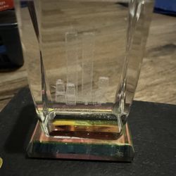 3D LASER CRYSTAL (TWIN TOWERS)