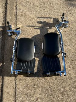 Wheelchair Elevating Leg Rests with Padded Calf Pads (Pair)