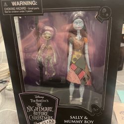 Nightmare Before Christmas 25th Anniversary Sally & Mummy Boy Diamond Select
