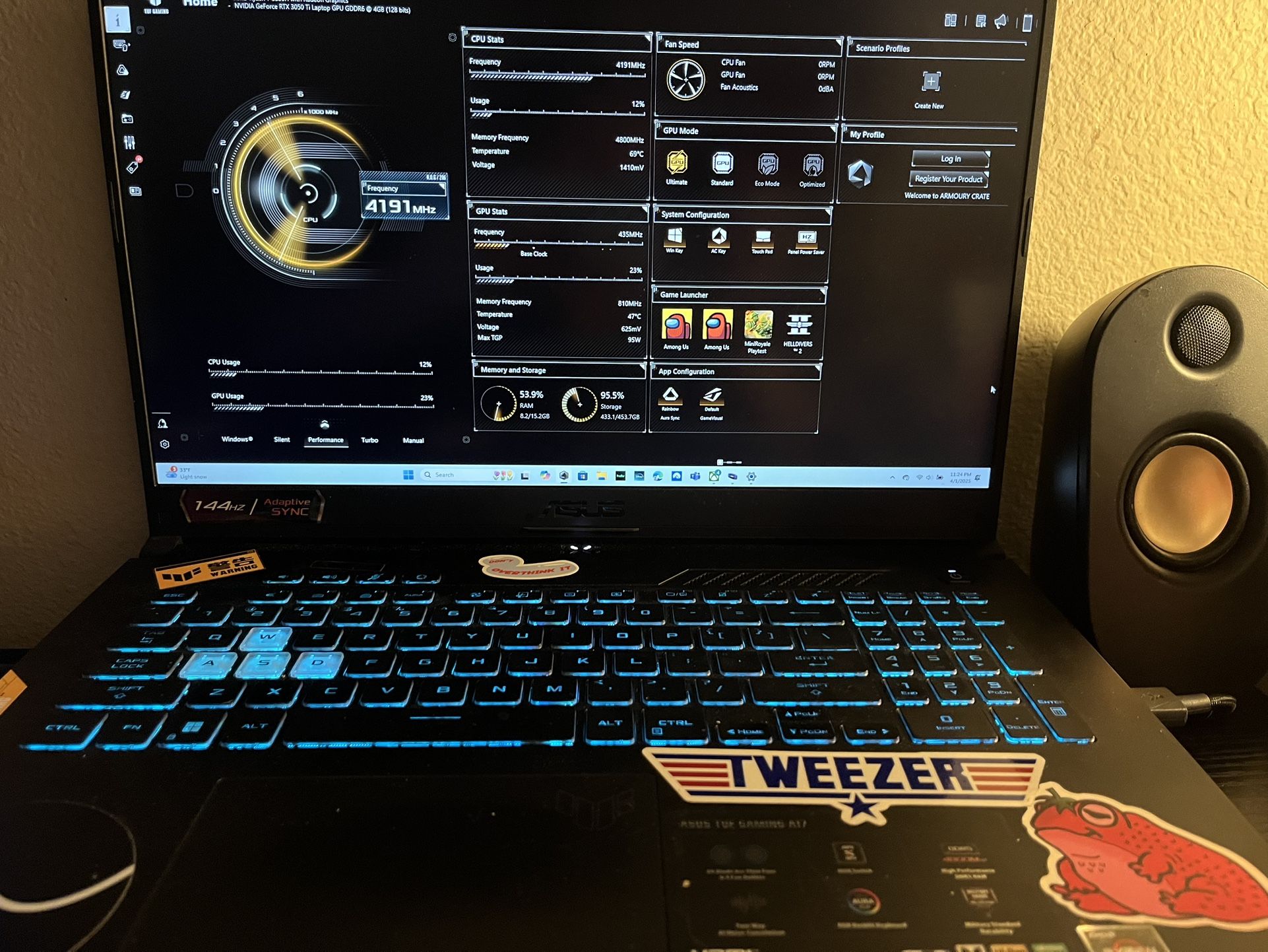 Gaming Laptop Asus Tuff Series Newer. 17.3 Inch Screen