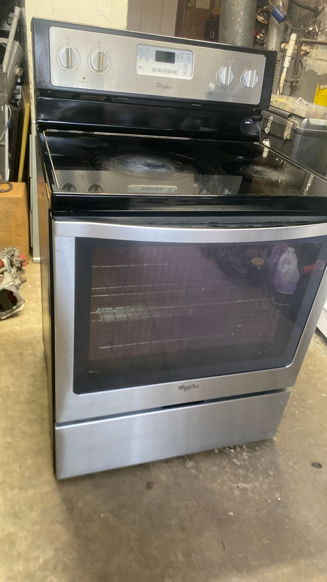 Stainless Steel Whirlpool Glass Electric 