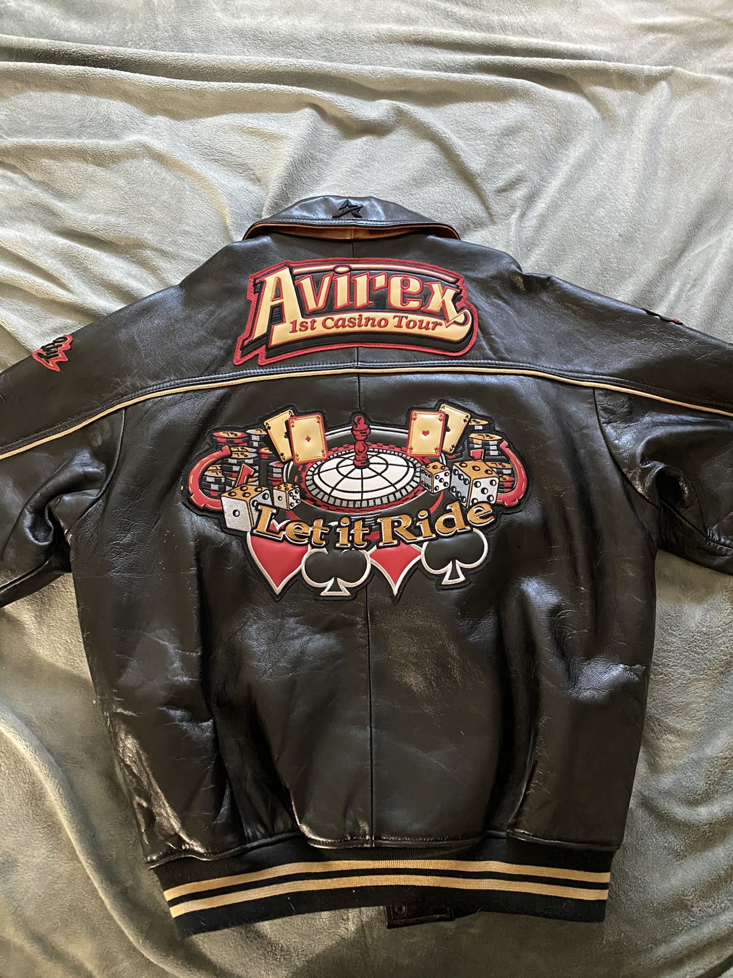 Avirex jacket. 1st Casino Tour. Let It Ride.