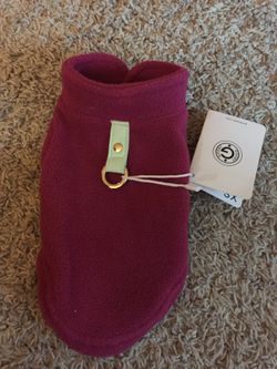 Fleece dog vest goody new- xs fuchsia