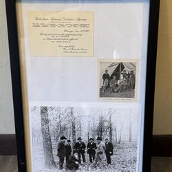 Framed Allan Pinkerton & Secret Service Photos