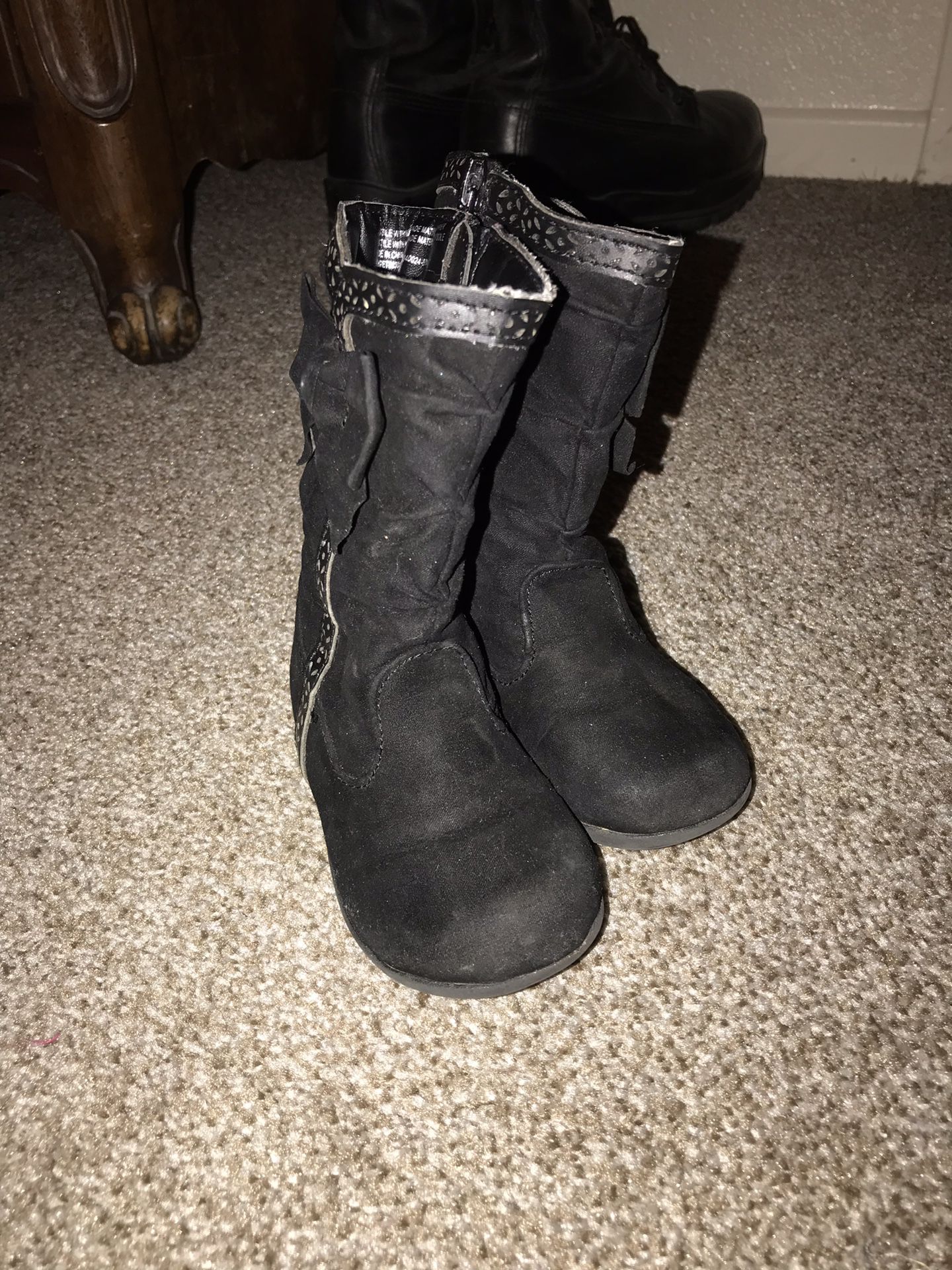 Toddler girl Black boots