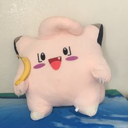 Clefairy Pokemon plushy - Extra Large - see banana