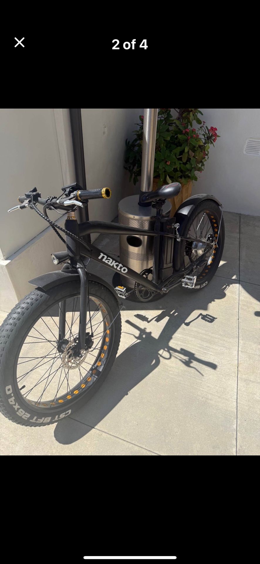 Nakto Cruiser 26”x4” Fat Tire E-Bike 36v