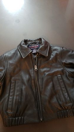 Genuine Leather toddler boy jacket