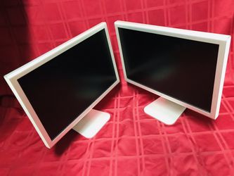 2- Apple Cinema Display A1081 20" Widescreen Flat Panel LCD Monitor *PARTS/DO NOT POWER ON*
