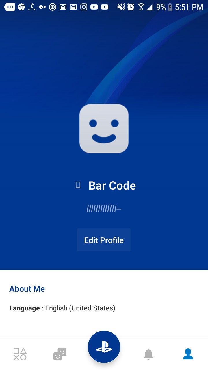 Ps4 barcode account