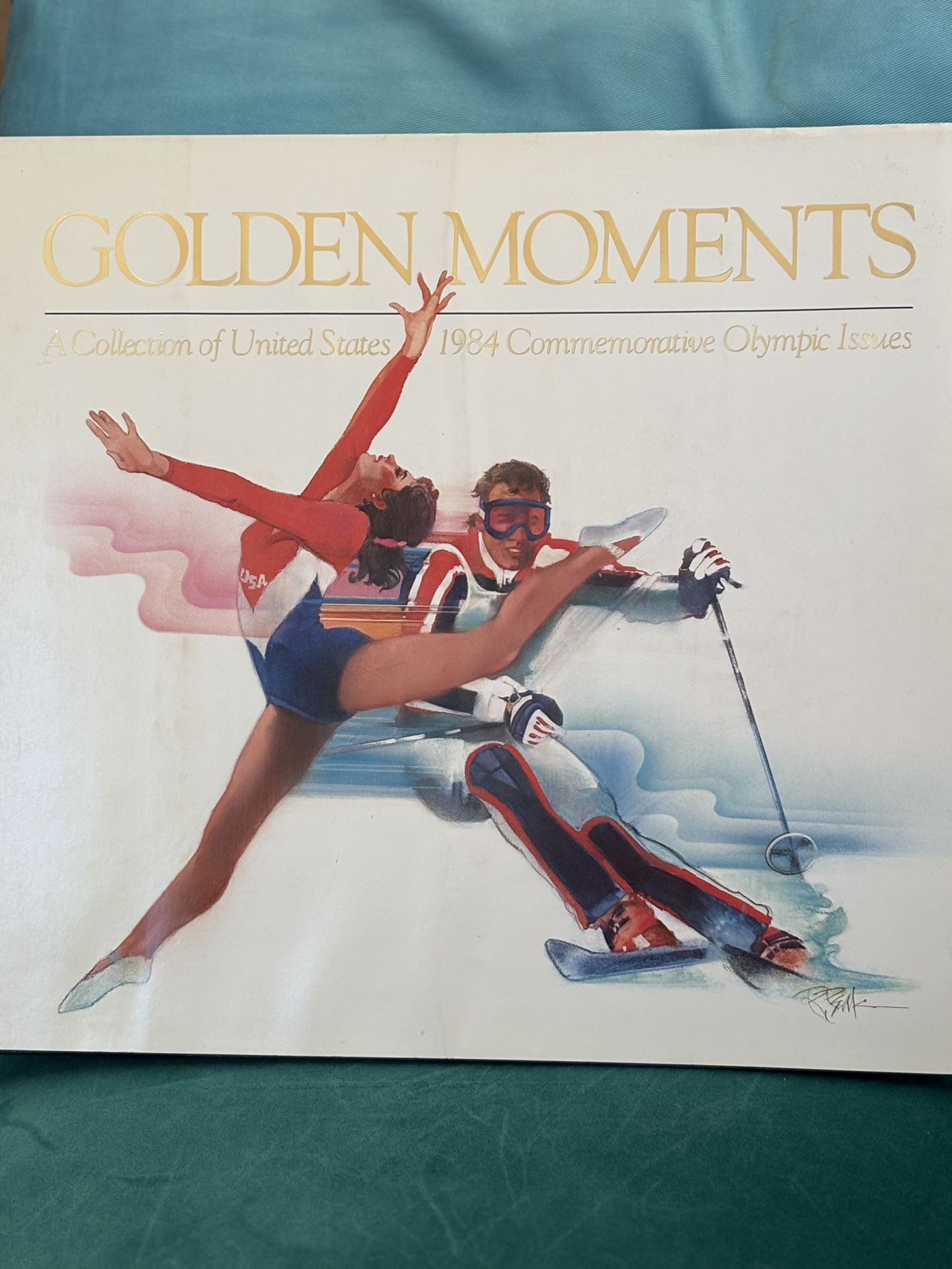 Olympics 1984 Commemorative Book & Stamps