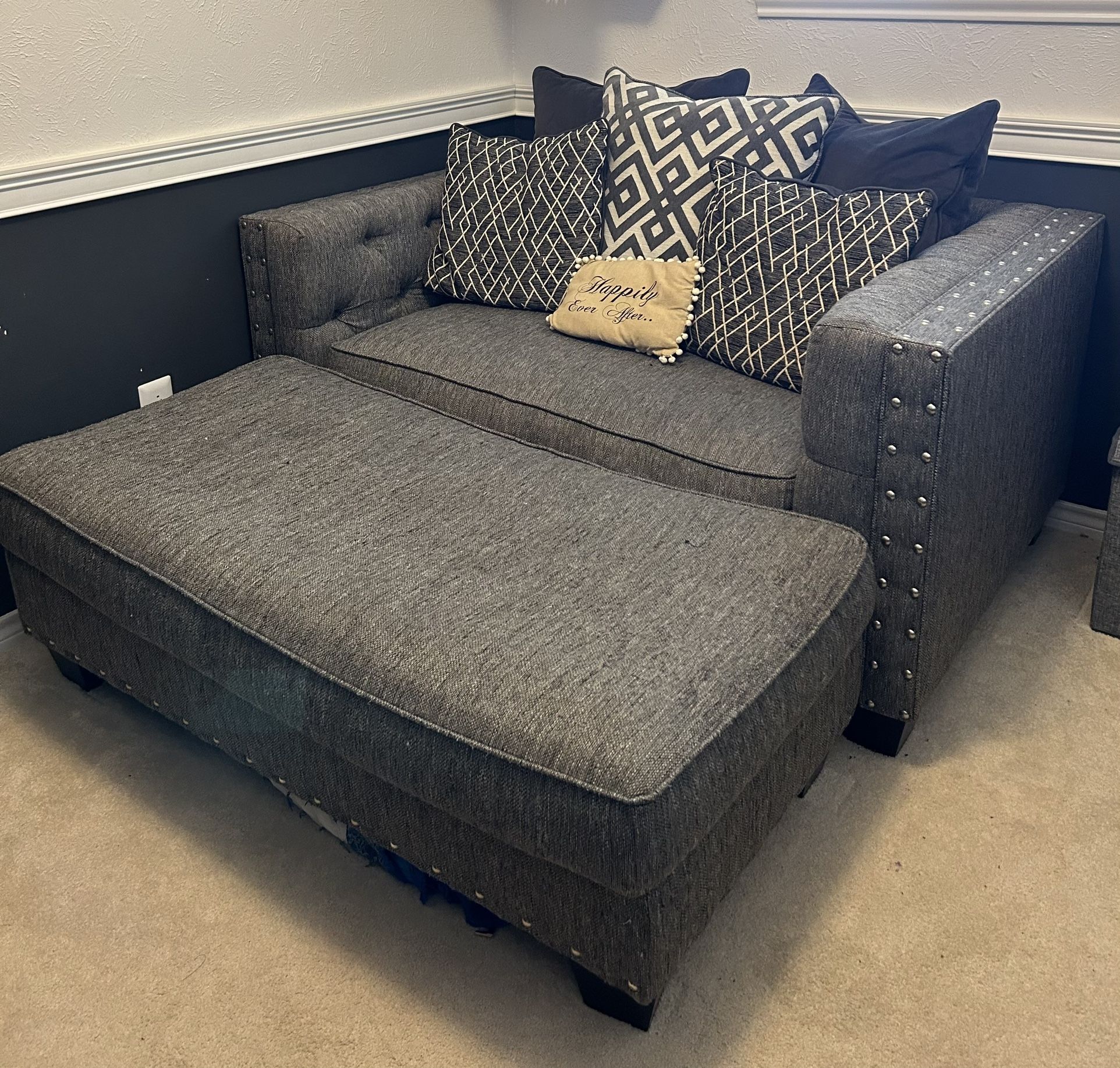 Cindy crawford home chelsea sale hills gray sofa