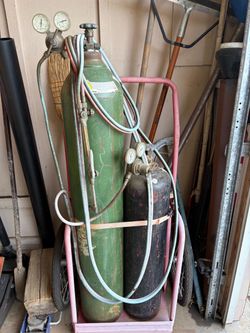 Oxygen and acetylene torches