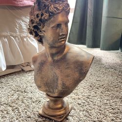 Apollo bust statue