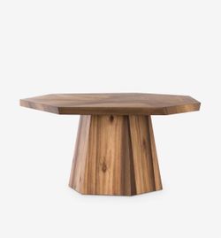 NEW dining set Polygon Dining table velvet rolling chairs