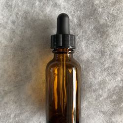 ESSENTIAL OIL / HERBAL REMEDY AMBER GLASS BOTTLES WITH DROPPER 