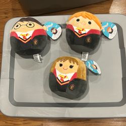 Harry Potter Lot of 3 Squishmallows 
