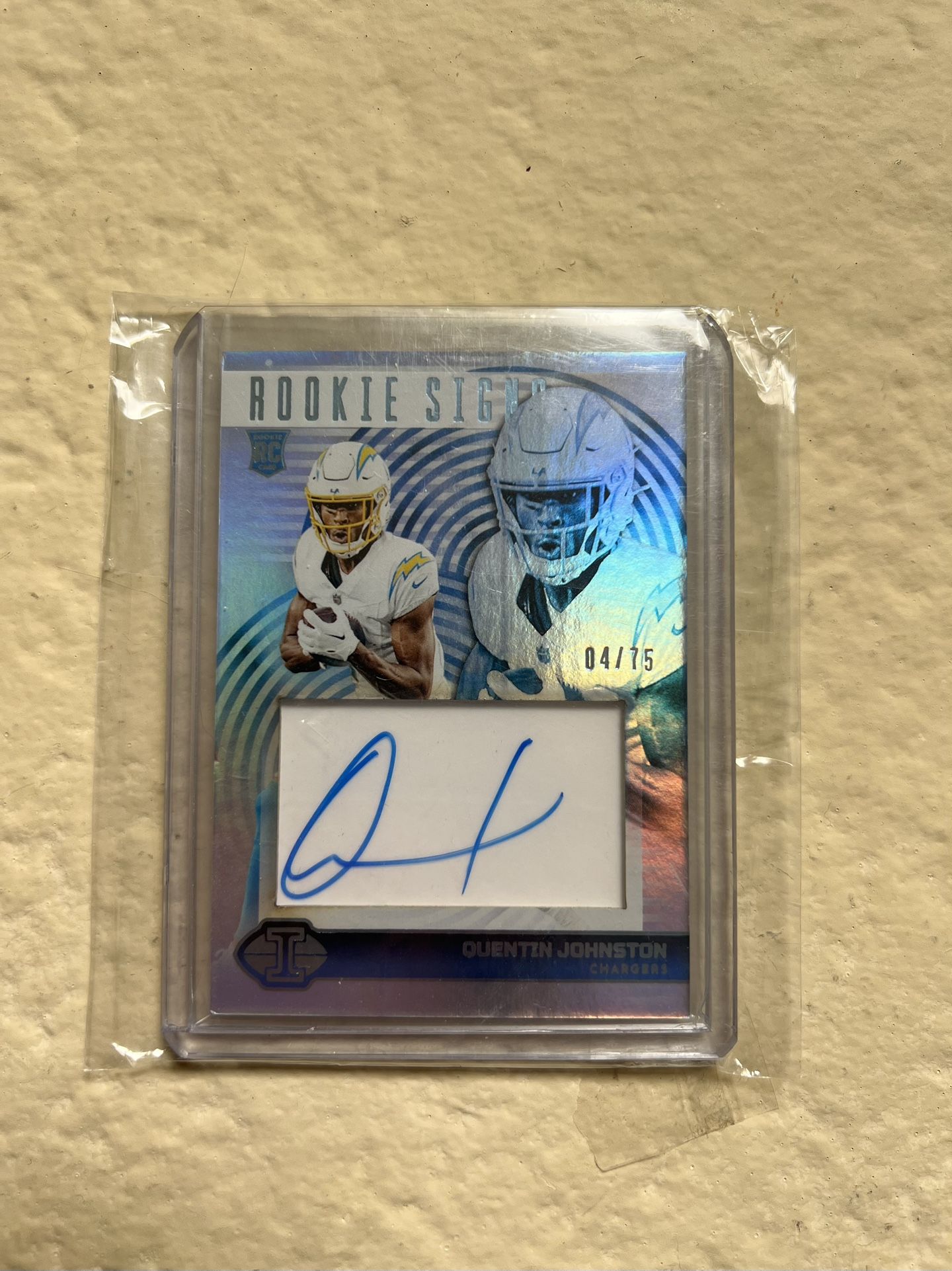 Quentin Johnston Signature And Jersey Card