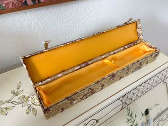 Like New! Vintage Japanese Silk Brocade Box - For Collectibles/Jewelry/Keepsakes/Trinket Box