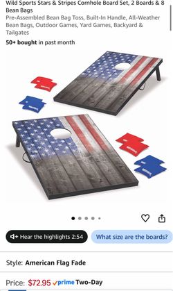USA Cornhole Game Set