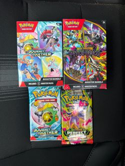 Journey together booster box and pitch black booster box/ comes with two packs