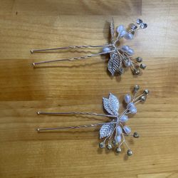 No Brand Name, Hair Pins, Silver.