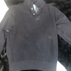 Weatherproof Vintage The Holiday Sweater Men's medium Crochet blue black NWT