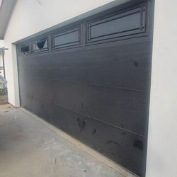 Black Garage Door