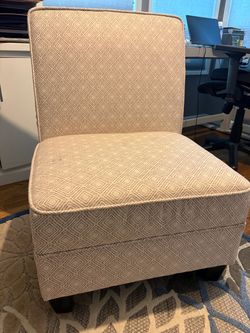 Cream accent chair