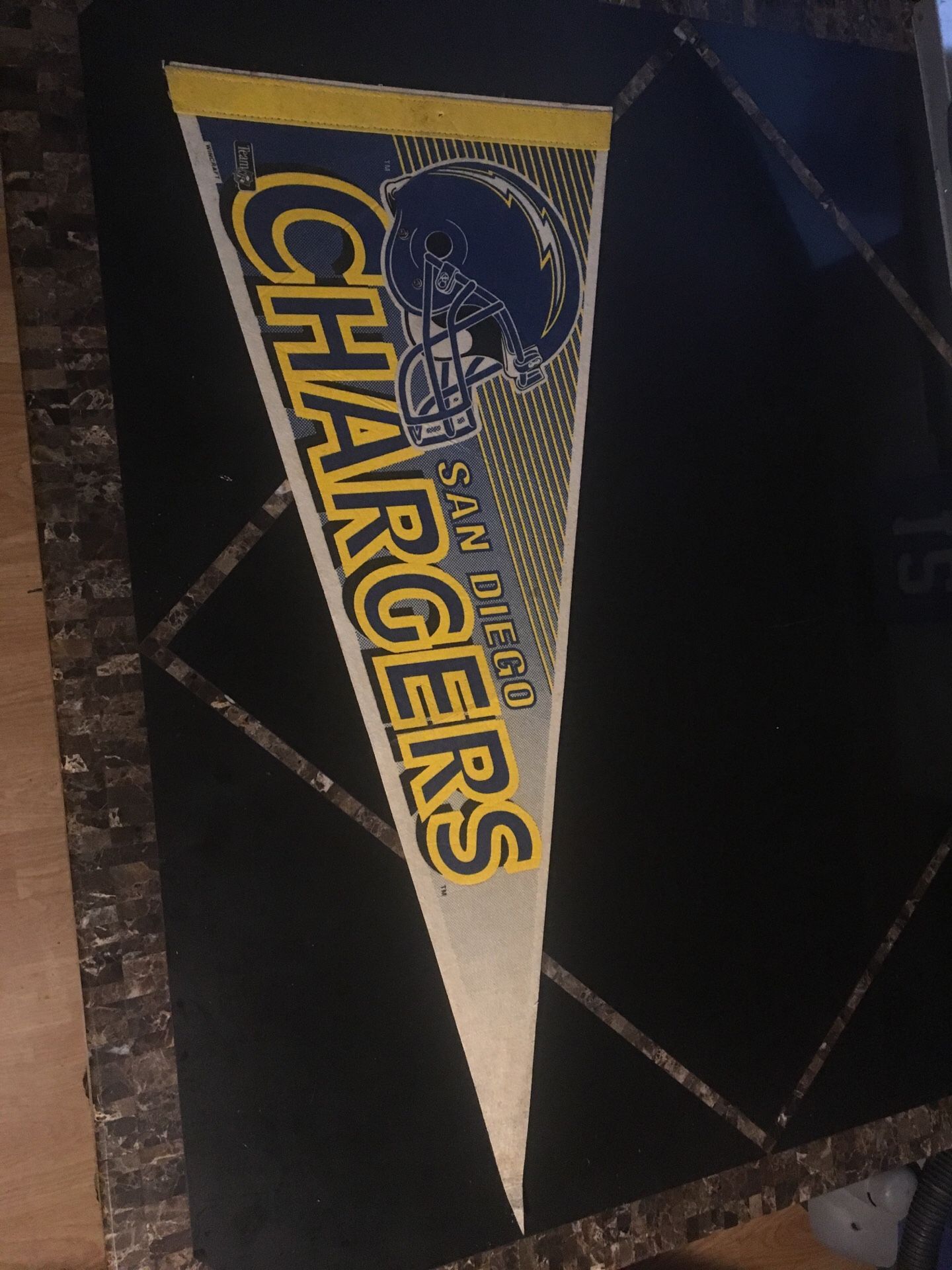 Old School San Diego Chargers Pennant NFL