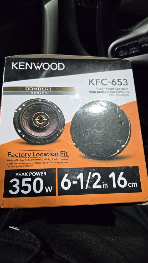 Kenwood Kfc-653 6 1/2" 6.5" Door Speakers