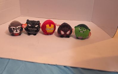 🦸‍♂️🔥 TY Marvel Puffies (Beanie Balls) LOT – NEW! 🔥🦸‍♂️