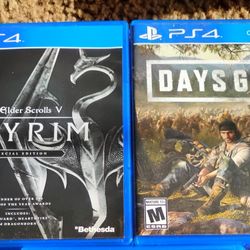 Ps4 Days Gone And Skyrim Special 