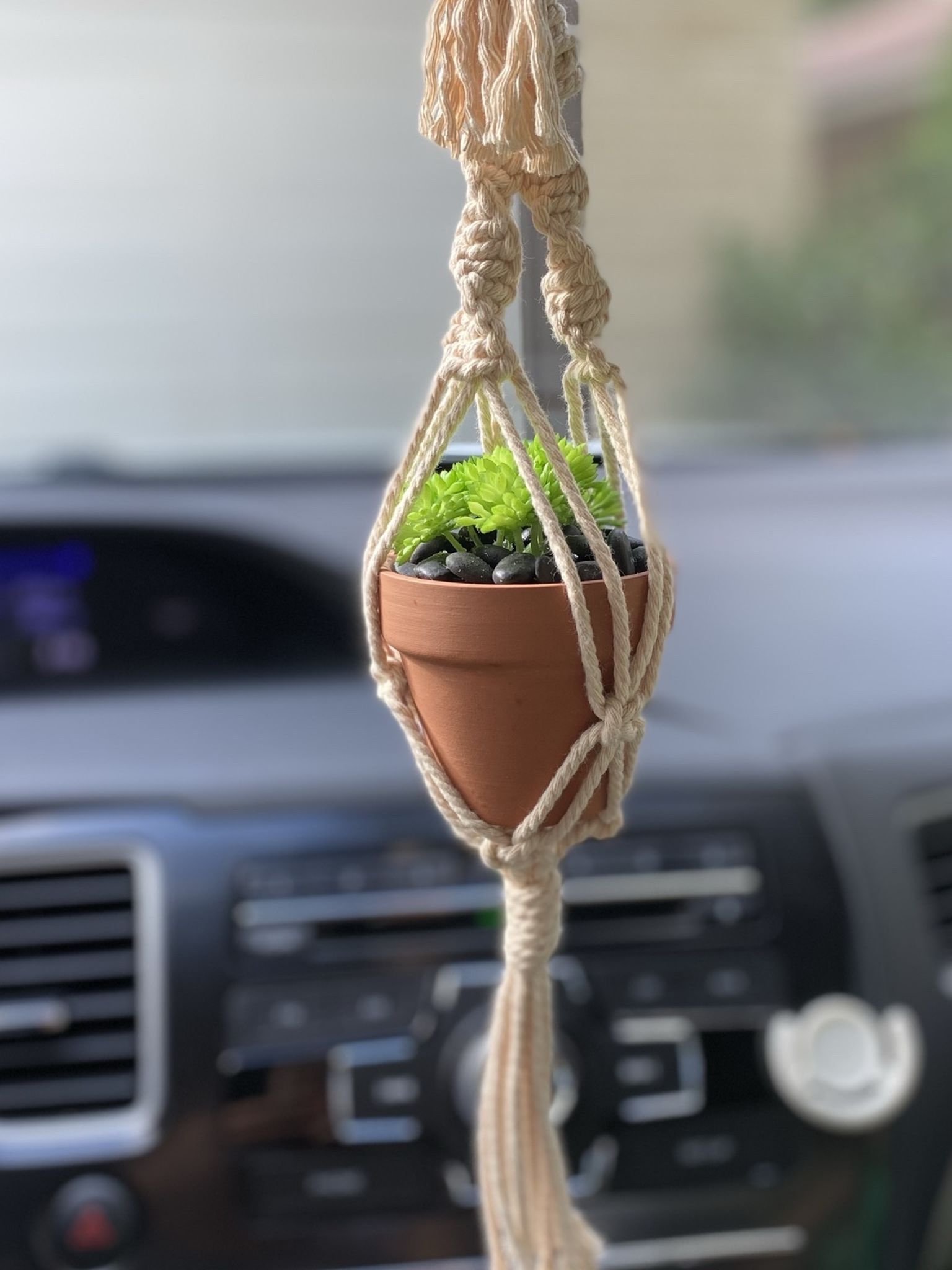 Mini Plant Hanger With Fake Succulent