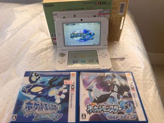 Nintendo 3DS XL with 2 Pokémon Games