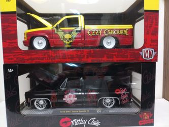 1/24 M2 Machines Rock Legends 1991 Chevrolet Ozzy & 1976 GMC Sierra Motley Crue