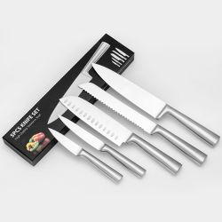 5 Piece Chef Knife Set,Stainless Steel Knives for Cooking With Box