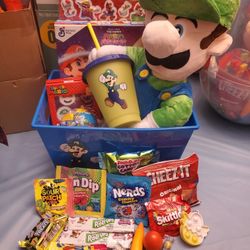 Luigi Plush Basket 