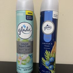 2Pack Glade Air Freshener Spray 