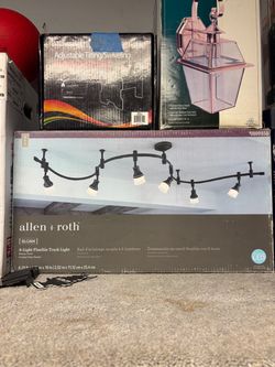 allen + roth Sloan 6-Light Flexible Track Light – Bronze LED – New in Box