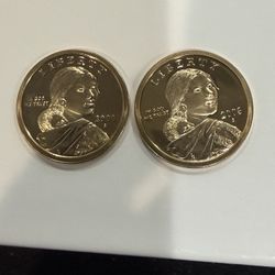 2000 And 2003 S Gem Proof Native American Dollars In Mint Condition 256