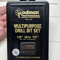 RODMAN DRILL BIT SET.