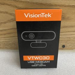 VisionTek VTWC30 HD 1080p Webcam Black (901379)