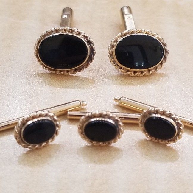 Dress Shirt Set, Cufflinks and Studs 